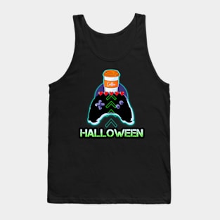 Halloween Coffee Gamer Tank Top